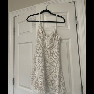 Tiff mini dress in white